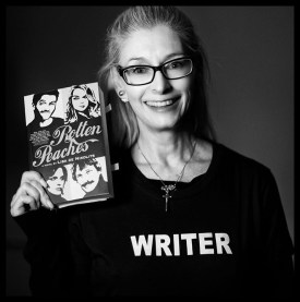 Lisa de Nikolits with her book Rotten Peaches