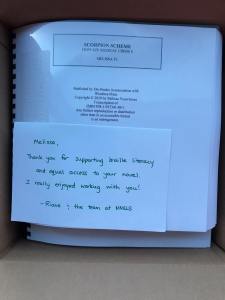 Scorpion Scheme iTranslated into Braille