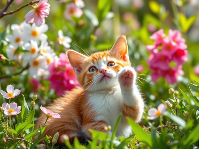 Kittten-in -pring